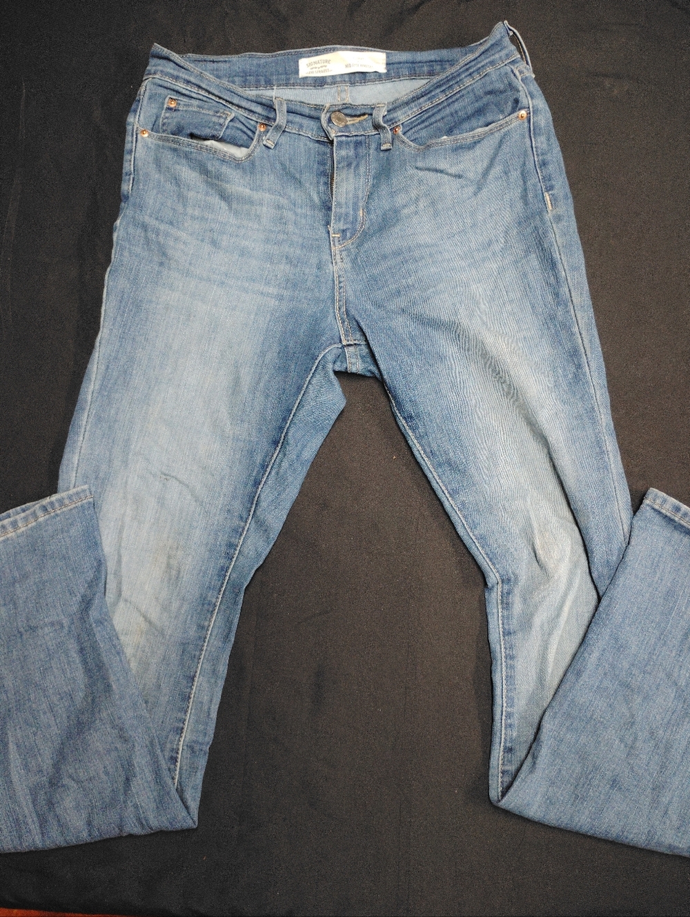 Signature by Levi Strauss Light Blue Mid Rise Curvy Bootcut Jeans